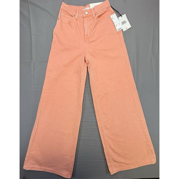 BDG Urban Outfitters Women's Low A-Wide Leg Denim Jeans Orange Size 25 - Picture 1 of 11